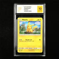TQG 10 GEM MINT 2019 Pokemon ENG Pikachu SM183 Promo - Image 1