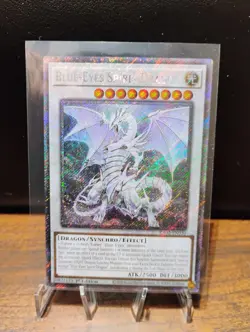 Yu-Gi-Oh Blue-Eyes Spirit Dragon (Platinum Secret Rare) RA02-EN030 1st Edition - Image 1