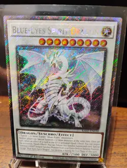 Yu-Gi-Oh Blue-Eyes Spirit Dragon (Platinum Secret Rare) RA02-EN030 1st Edition - Image 2