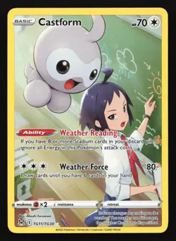 Castform TG11 SWSH11: Lost Origin Trainer Gallery Ultra Rare Pokemon Card - Image 1