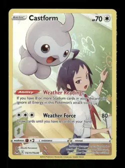 Pokemon Castform Ultra Rare SWSH11: Lost Origin Trainer Gallery TG11/TG30 NM - Image 1