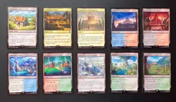 10x Commander Land Cards - Magic The Gathering - Bulk MTG FF ACR Duals Uncommon - Image 1