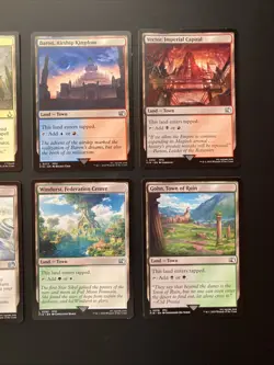 10x Commander Land Cards - Magic The Gathering - Bulk MTG FF ACR Duals Uncommon - Image 2