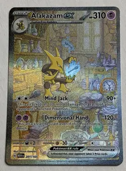 Alakazam EX 201/165 Special Illustration Rare Pokemon Scarlet & Violet 151 NM - Image 1