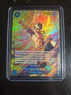 One Piece CCG Portgas.D.Ace Alternate Art OP13-119 SEC NM/M - Image 1