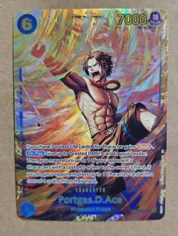 One Piece CCG Portgas.D.Ace Alternate Art OP13-119 SEC NM/M - Image 2