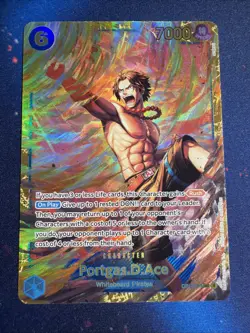 One Piece CCG Portgas.D.Ace Alternate Art OP13-119 SEC NM/M - Image 1
