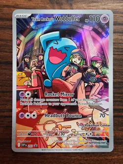 Pokemon Team Rocket's Wobbuffet 203 Destined Rivals Pokemon Center Promo NM - Image 1