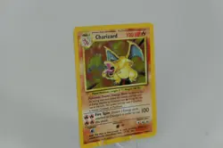 Pokemon TCG Base Set Charizard MP-HP Great Shape For Age 100% Authentic - Image 2