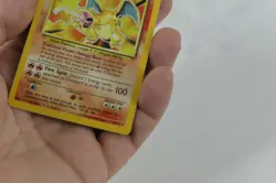 Pokemon TCG Base Set Charizard MP-HP Great Shape For Age 100% Authentic - Image 4
