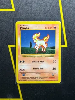 Pokemon TCG: Ponyta 60/102 - Base Set Shadowless MP/HP - Image 1