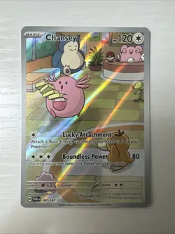 Chansey 187/167 - SV06: Twilight Masquerade (TWM) IR Pokemon TCG NM - Image 1