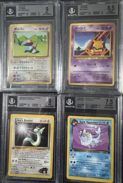 (4 Card Lot) 1999-2000 Pokemon 1st Base Graded (BGS 7.5,8.5,9) English Japanese - Image 1