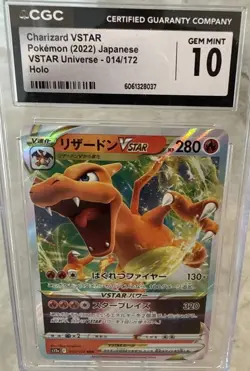 Charizard Vstar Universe Holo 14/172 RRR Japanese Pokemon Card CGC 10 - Image 1