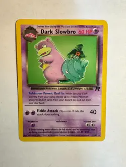 Dark Slowbro 29/82 Non-Holo Rare Pokemon Card pre-owned - Image 1