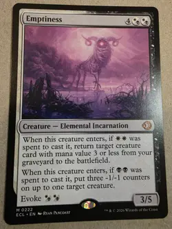 Emptiness - Lorwyn Eclipsed Regular - Mtg - Image 1