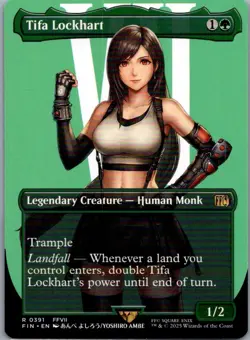 Tifa Lockhart (Borderless) 391 Rare FINAL FANTASY Magic: The Gathering Near Mint - Image 1