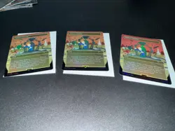 3 x MTG Fabled Passage 1534 Borderless FOIL Fallout Secret Lair Ex/NM - Image 1