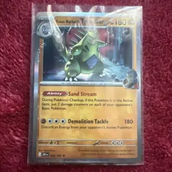 Pokemon Team Rockets Tyranitar Pokemon Center Stamped Double Sleeve Sealed !!! - Image 1