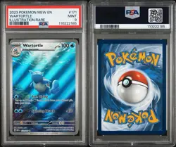 2023 POKEMON MEW EN-151 ILLUSTRATION RARE #171 WARTORTLE PSA 9 - Image 3