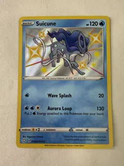 suicune sv022/sv122 Shining Fates Shiny Vault Pokemon Card (2021) - Image 1