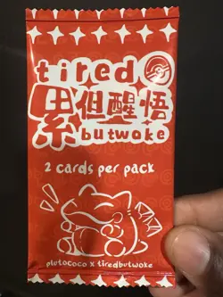 Pluto Coco x Tiredbutwoke 1st Pokemon Parody/Fan-Art/Non-TCG Single Sealed Pack - Image 1