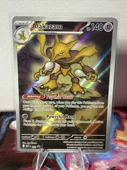 Pokemon TCG Alakazam 009 Mega Evolutions Black Star Promo - Image 1