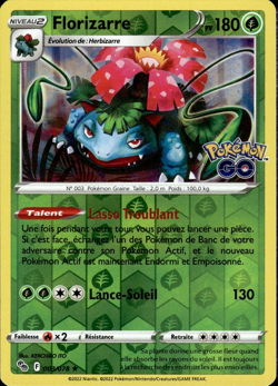 Carte Pokemon Florizarre REVERSE 003/078 FR - Image 1