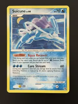 Pokemon Suicune 19/132 Secret Wonders Cracked Ice Holo 2007 - Image 1