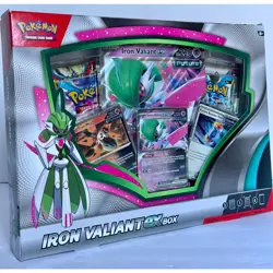 Pokemon Iron Valiant ex Box SEALED Paradox Rift Promo Future Paradox NEW 4 PACKS - Image 1