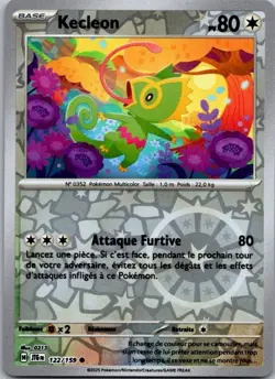 Carte Pokemon Kecleon 122/159 Reverse - 2025 - Image 1