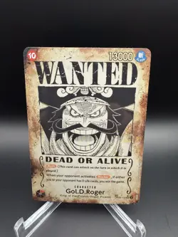 Gol D Roger OP09-118 SP Wanted Poster Manga OP13 One Piece Card English Carrying - Image 1