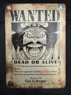Gol D Roger OP09-118 SP Wanted Poster Manga OP13 One Piece Card English Carrying - Image 2