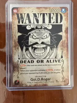Gol D Roger OP09-118 SP Wanted Poster Manga OP13 One Piece Card English Carrying - Image 1