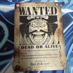 Gol D Roger OP09-118 SP Wanted Poster Manga OP13 One Piece Card English Carrying - Image 1