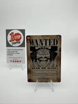 Gol D Roger OP09-118 SP Wanted Poster Manga OP13 One Piece Card English Carrying - Image 1
