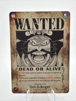 Gol D Roger OP09-118 SP Wanted Poster Manga OP13 One Piece Card English Carrying - Image 2