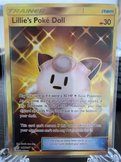 LILLIE'S POKE DOLL 267/236 Pokemon TCG Cosmic Eclipse Full Art Secret Rare - NM - Image 1