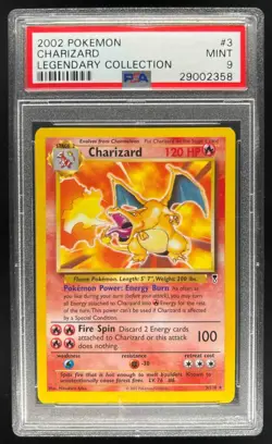 2002 Pokemon Legendary Collection Charizard #3/110 PSA 9 - Image 1