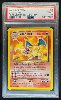 2002 Pokemon Charizard Legendary Collection #3/110 PSA 9 MINT - Image 1