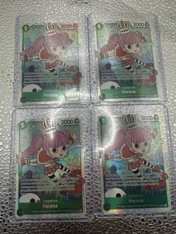 4x One Piece TCG - Legacy Of The Master - Perona OP12-034 SR Playset English NM - Image 1