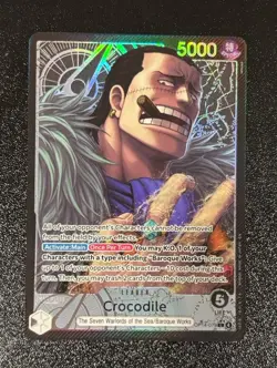 One Piece TCG Crocodile - OP14-079 (Alternate Art) NM Pack Fresh English - Image 1