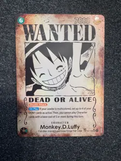 Monkey.D.Luffy 118. SP Wanted Poster OP13-118 Carrying On His Will Foil English - Image 1
