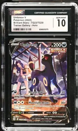 Umbreon V TG22/TG30 - Pokemon Brilliant Stars: Trainer Gallery CGC 10 Gem Mint - Image 1