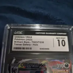 Umbreon VMAX 2022 Pokemon Brilliant Stars #TG23/TG30 Trainer Gallery CGC 10 - Image 2