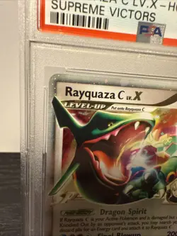 Rayquaza C Lv.X 146/147 Supreme Victors Holo Pokemon- PSA 9 MINT - Image 3