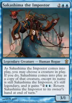 MTG Sakashima the Impostor, Light Play, English Saviors of Kamigawa - Image 1