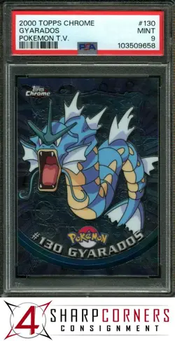 2000 TOPPS CHROME POKEMON T.V. #130 GYARADOS PSA 9 - Image 1