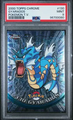 2000 TOPPS CHROME POKEMON T.V. #130 GYARADOS PSA 9 - Image 1