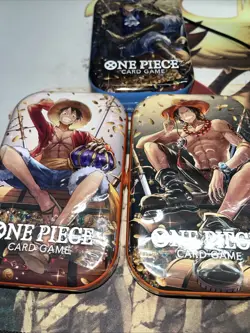 One Piece Tcg Tin Set Of 3 TS-02 OP-13 Volume 2 SEALED NIB UNOPENED - Image 1